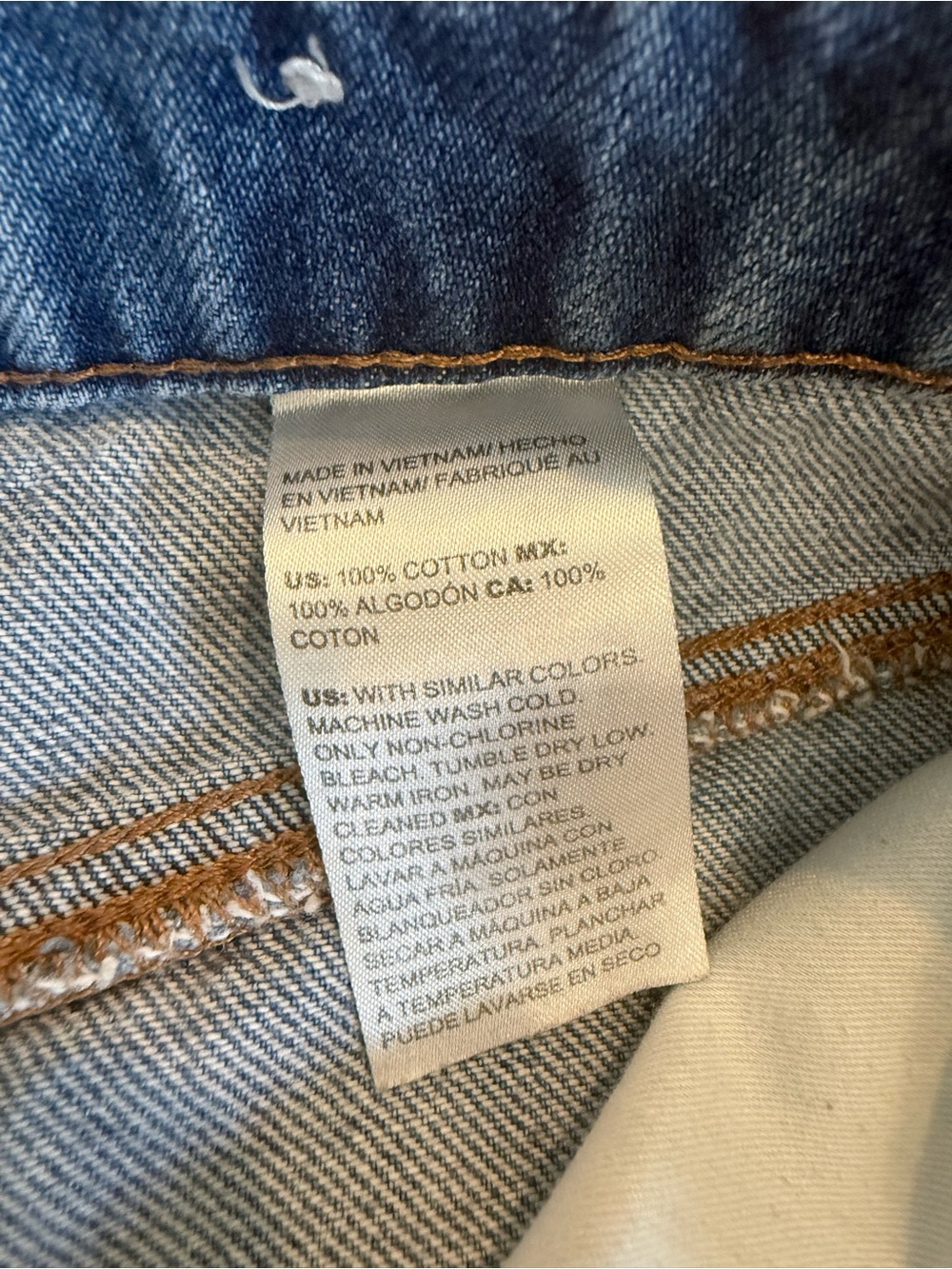 Chico's Medium Wash Denim Cutoff Shorts - Picture 4 of 9